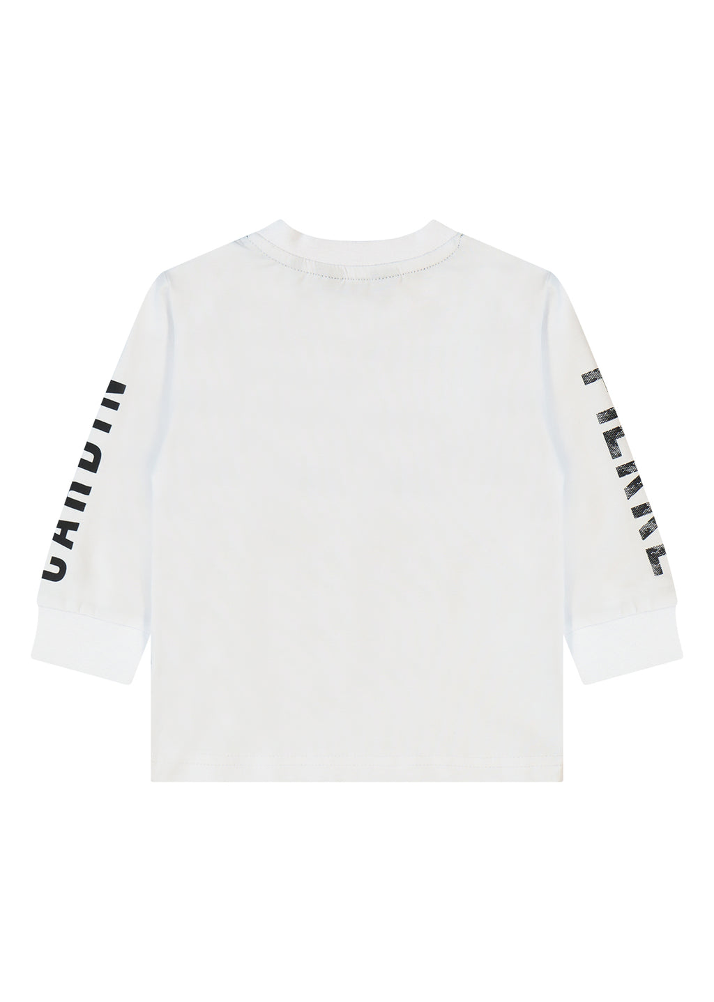 חולצת טישירט PIERRE CARDIN לוגו מותג מודפס בצווארון לילדים WHITE / 4Y