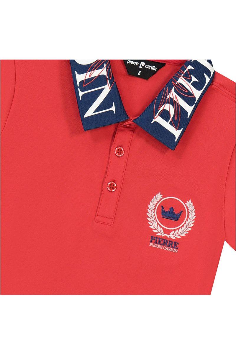 חולצת צווארון PIERRE CARDIN הדפס לוגו בצווארון לילדים