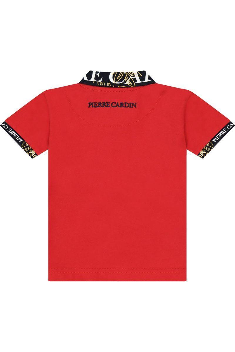 חולצת צווארון PIERRE CARDIN לוגו מעוטר לתינוקות