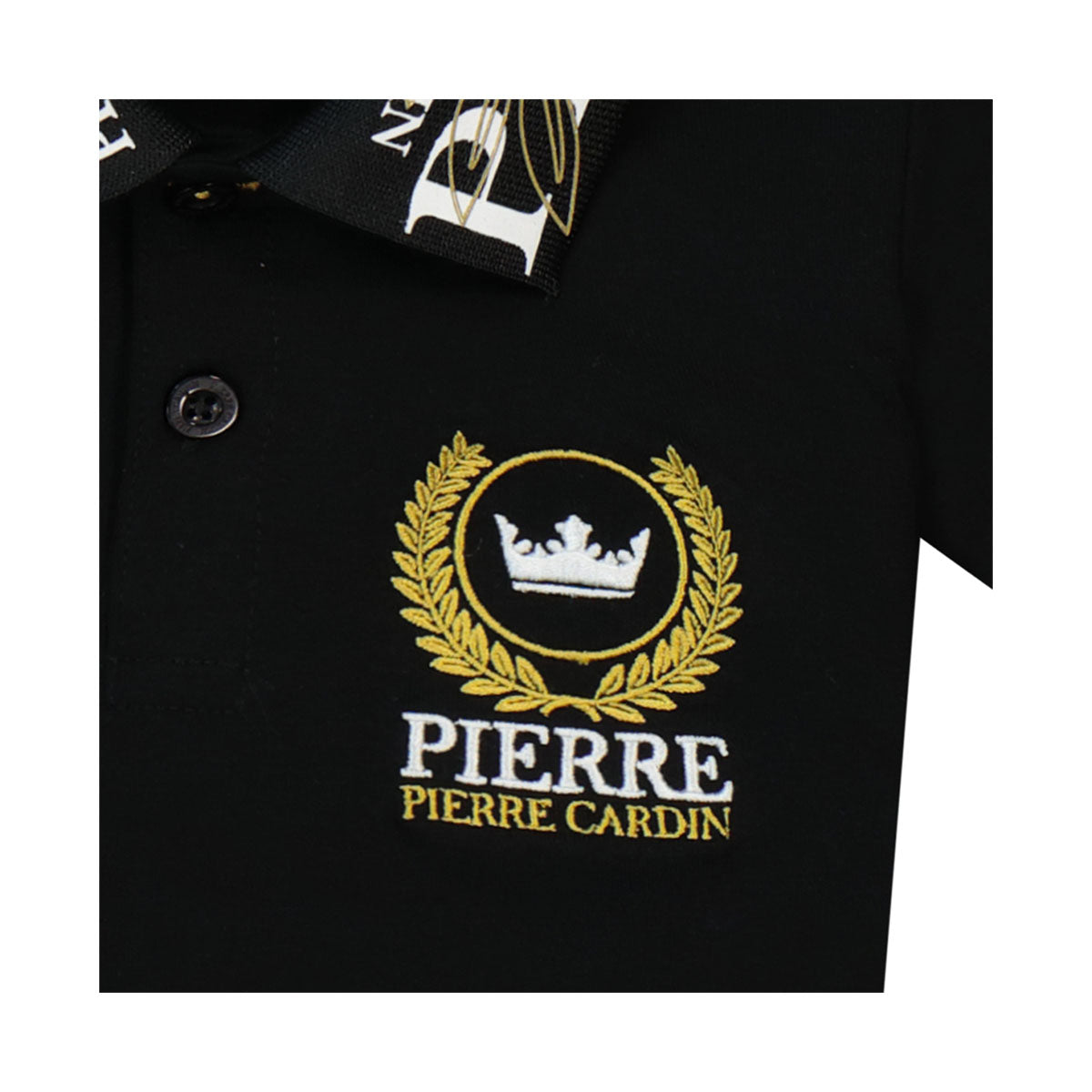 חולצת צווארון PIERRE CARDIN לוגו מעוטר לתינוקות