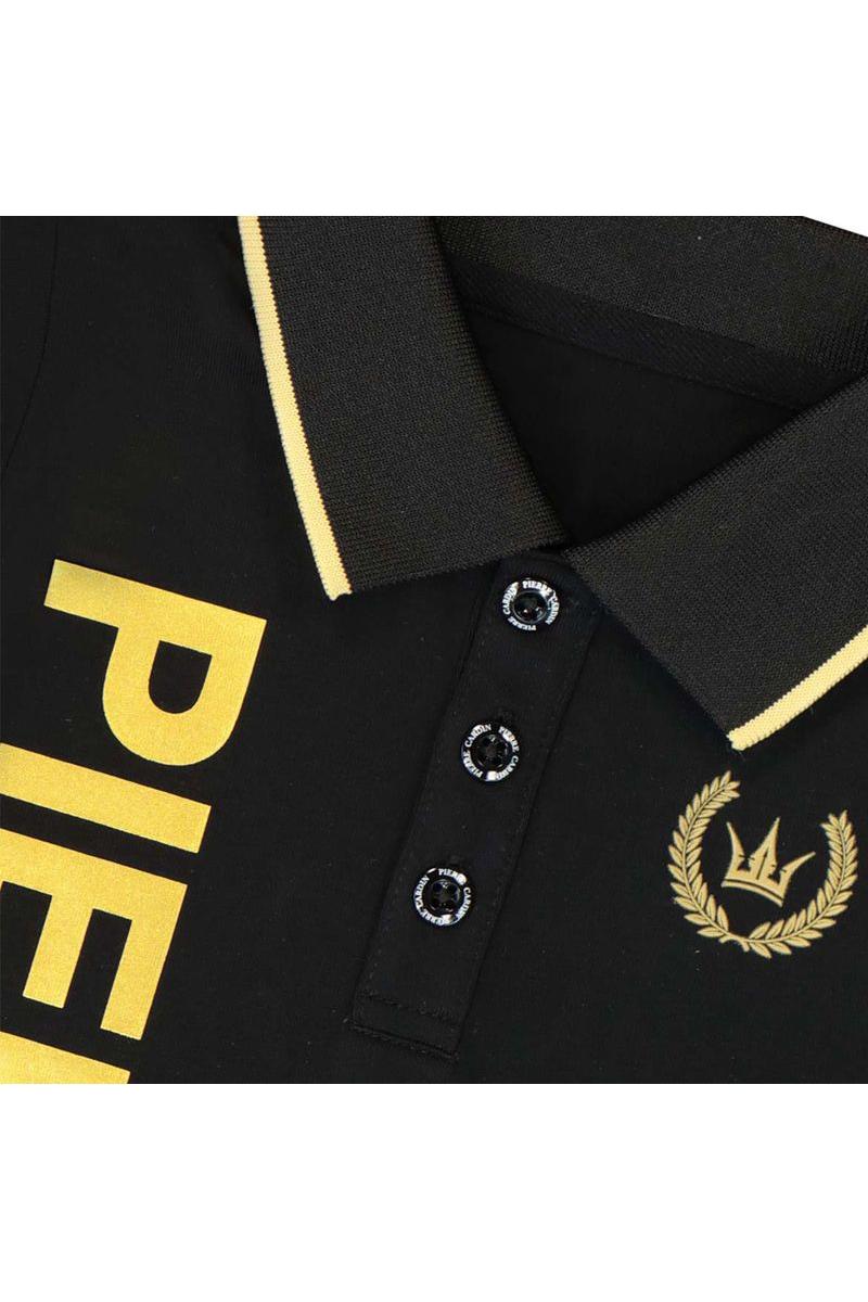 חולצת צווארון PIERRE CARDIN לוגו מותג לאורך לילדים