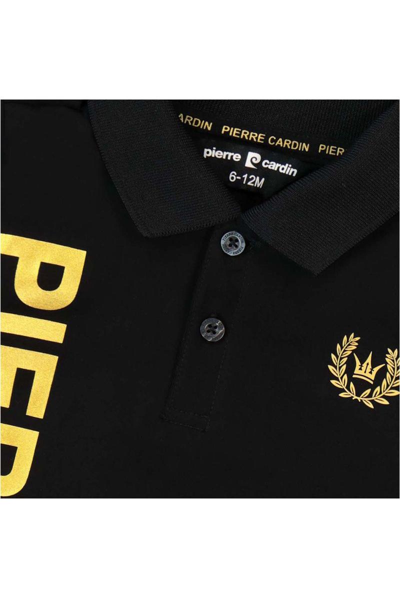 חולצת צווארון PIERRE CARDIN לוגו מותג לאורך לתינוקות