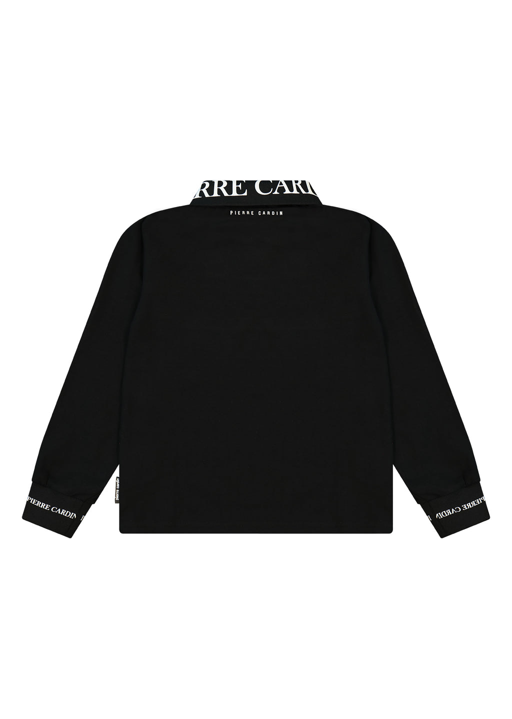 חולצת צווארון PIERRE CARDIN לוגו מותג בצד לילדים BLACK / 4Y