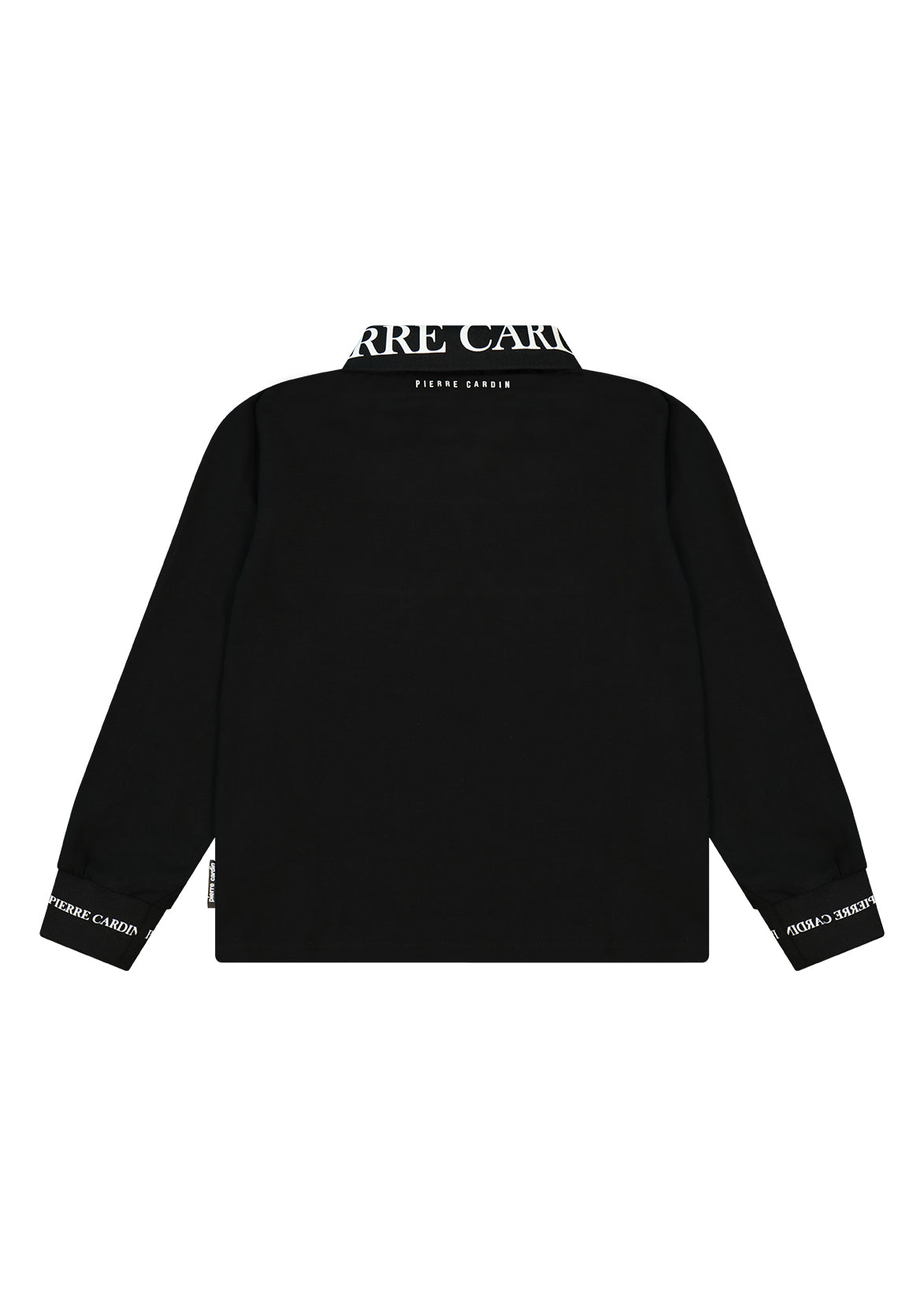 חולצת צווארון PIERRE CARDIN לוגו מותג בצד לילדים BLACK / 4Y