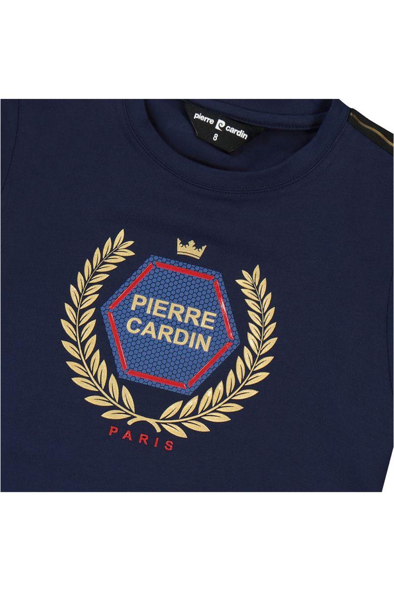 חולצת טי שרט PIERRE CARDIN לוגו מעוטר לילדים