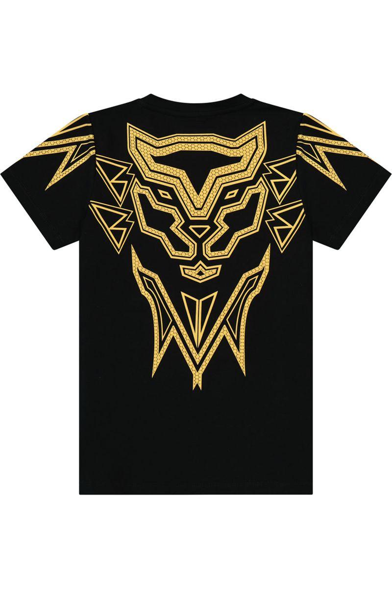 חולצת טי שרט PIERRE CARDIN הדפס אחורי נמר גיאומטרי לילדים