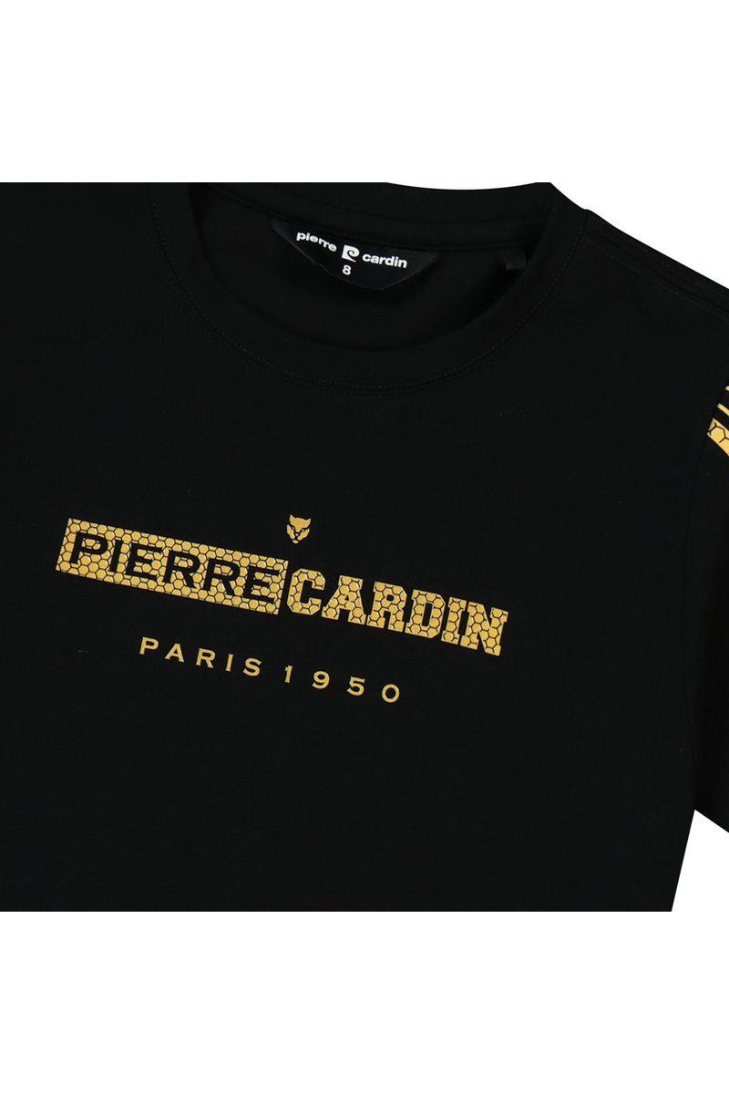 חולצת טי שרט PIERRE CARDIN הדפס אחורי נמר גיאומטרי לילדים