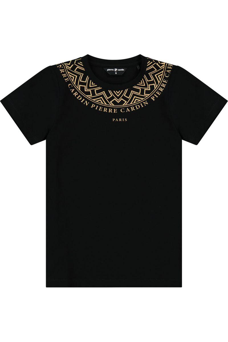 חולצת טי שרט PIERRE CARDIN צווארון צורות גיאמטריות לילדים