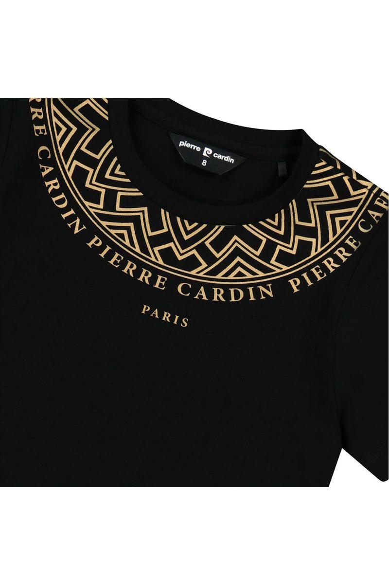 חולצת טי שרט PIERRE CARDIN צווארון צורות גיאמטריות לילדים