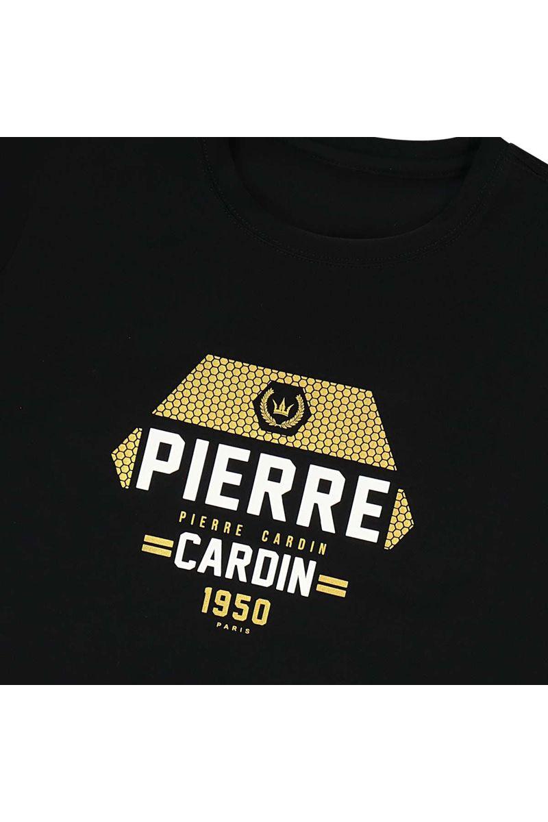 חולצת טישירט PIERRE CARDIN לוגו מותג באמצע לילדים