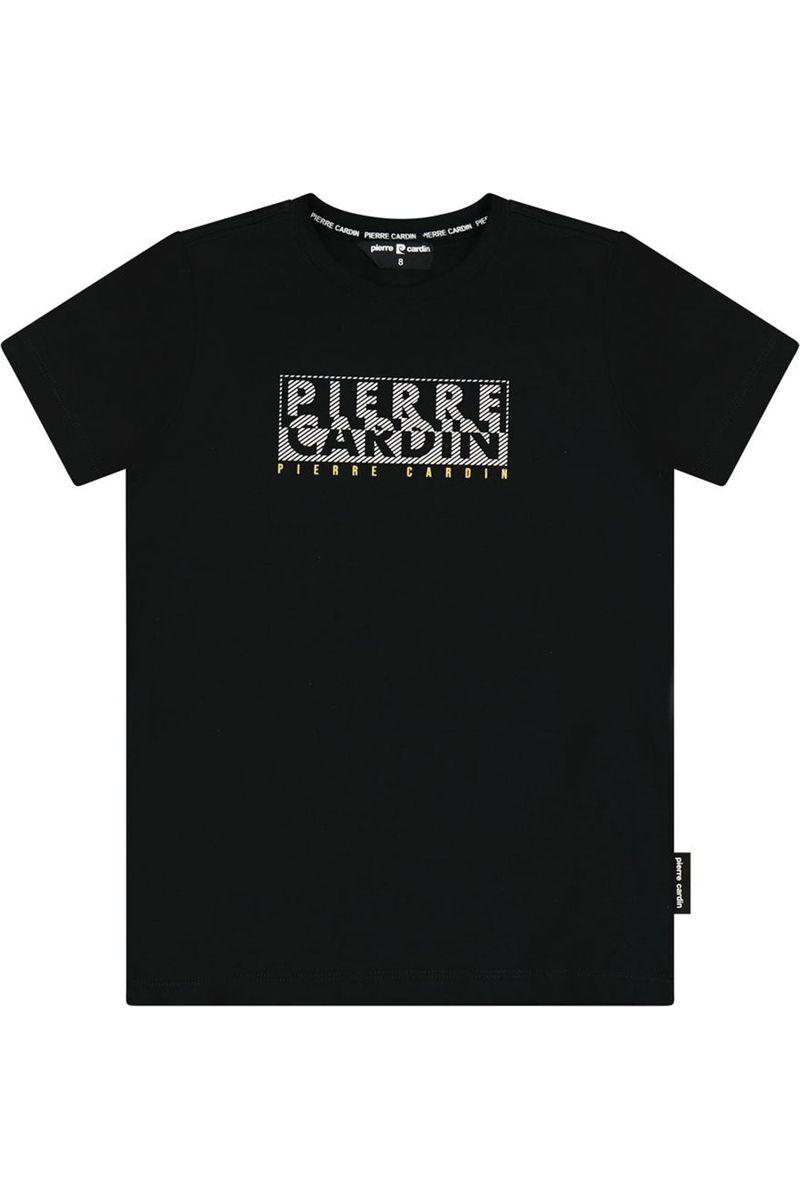 חולצת טישירט PIERRE CARDIN לוגו מותג באמצע לילדים