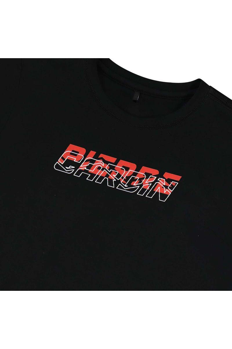 חולצת טישירט PIERRE CARDIN ממותגת בגב לילדים