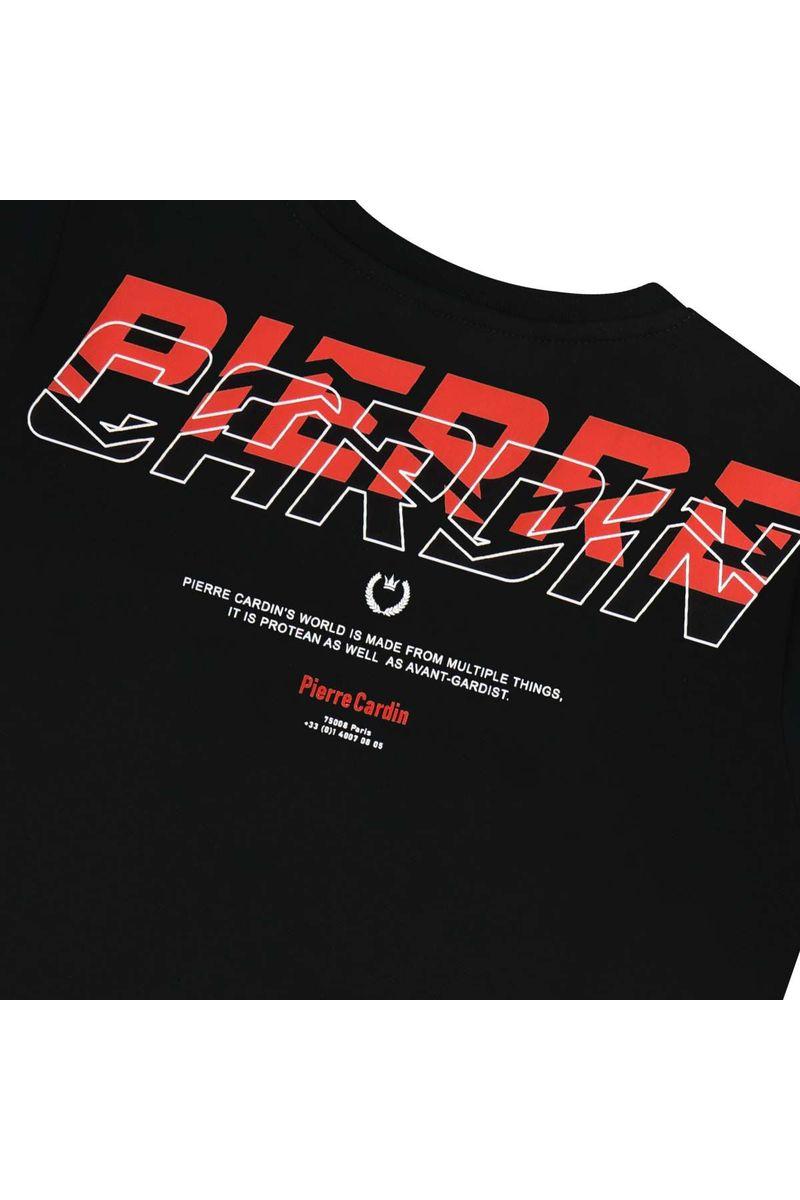 חולצת טישירט PIERRE CARDIN ממותגת בגב לילדים