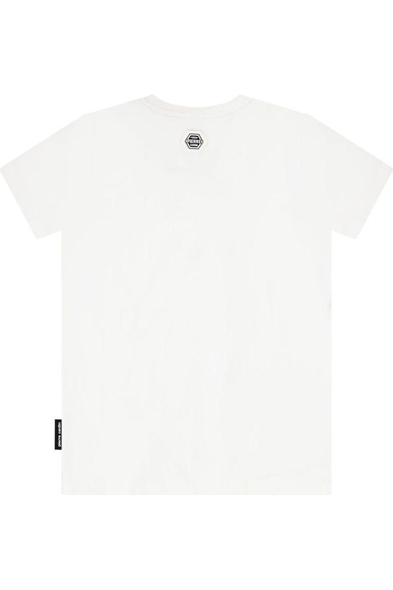 חולצת טישירט PIERRE CARDIN לוגו מותג באמצע לילדים