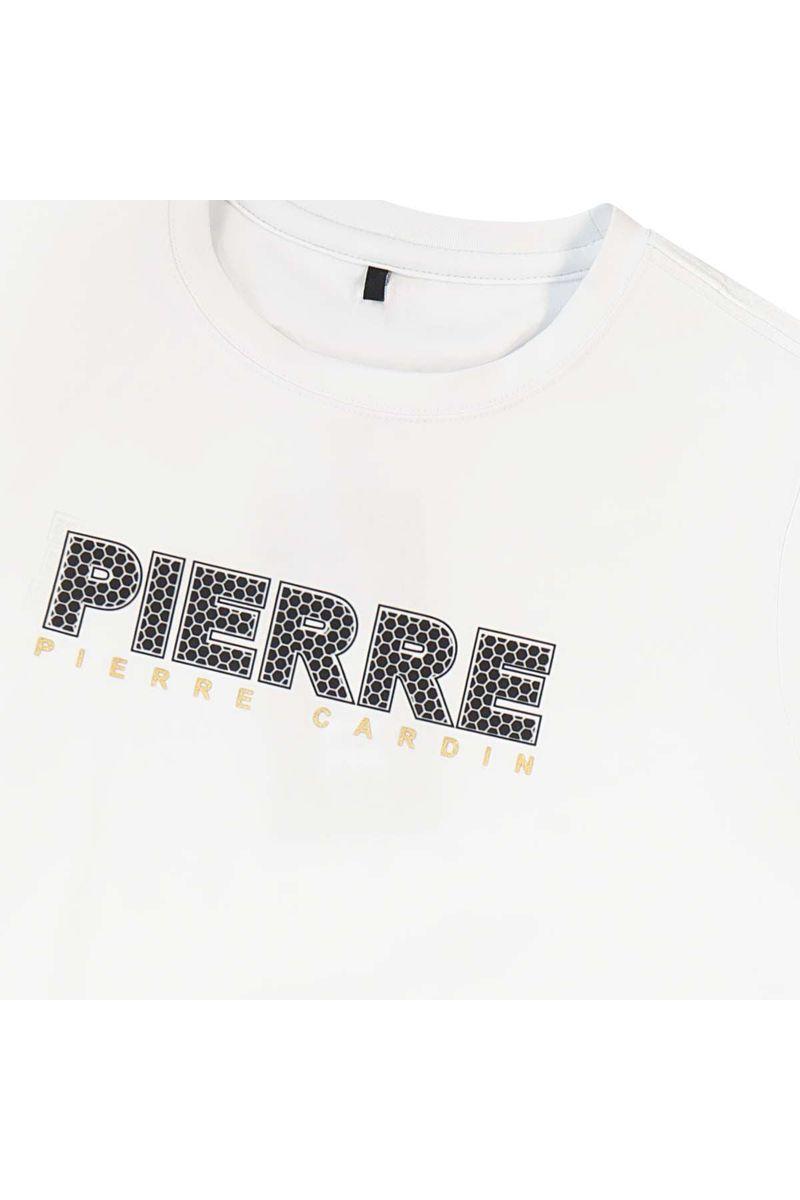 חולצת טישירט PIERRE CARDIN לוגו מותג באמצע לילדים