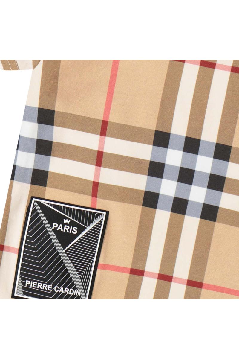 חולצת טישירט PIERRE CARDIN פאץ' בצד לתינוקות Brown / 3-6M