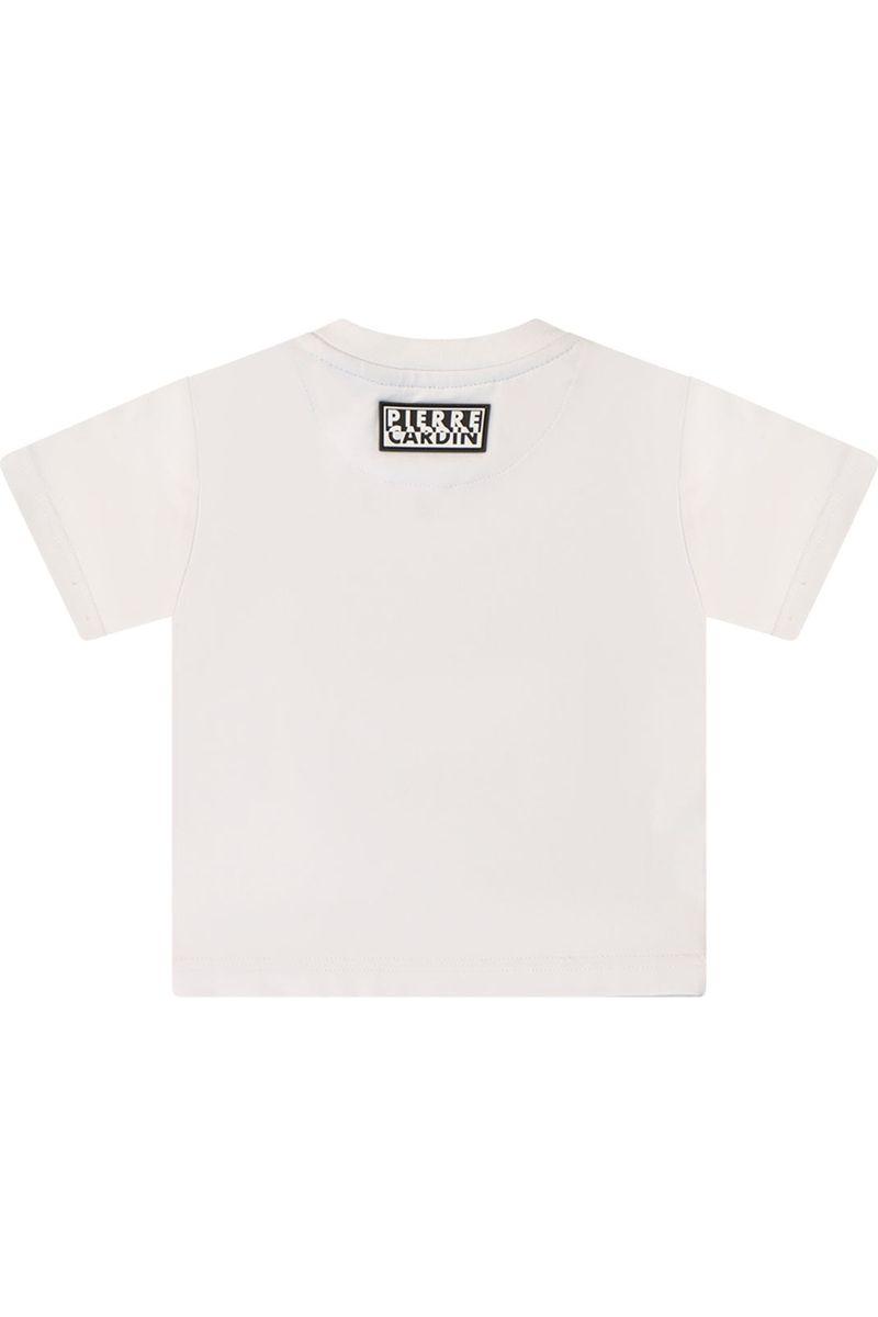 חולצת טישירט PIERRE CARDIN לוגו מותג באמצע לתינוקות