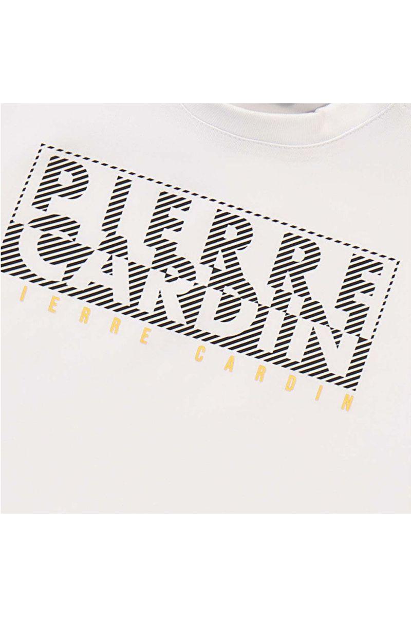 חולצת טישירט PIERRE CARDIN לוגו מותג באמצע לתינוקות