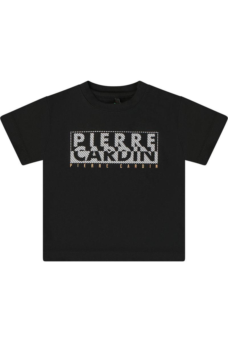 חולצת טישירט PIERRE CARDIN לוגו מותג באמצע לתינוקות