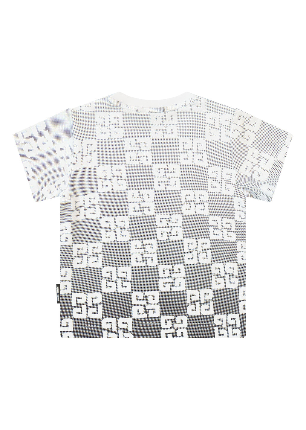 חולצה מכופתרת PIERRE CARDIN הדפס מונוגרמה מלאה ומיתוג מרכזי לתינוקות WHITE / 3-6M