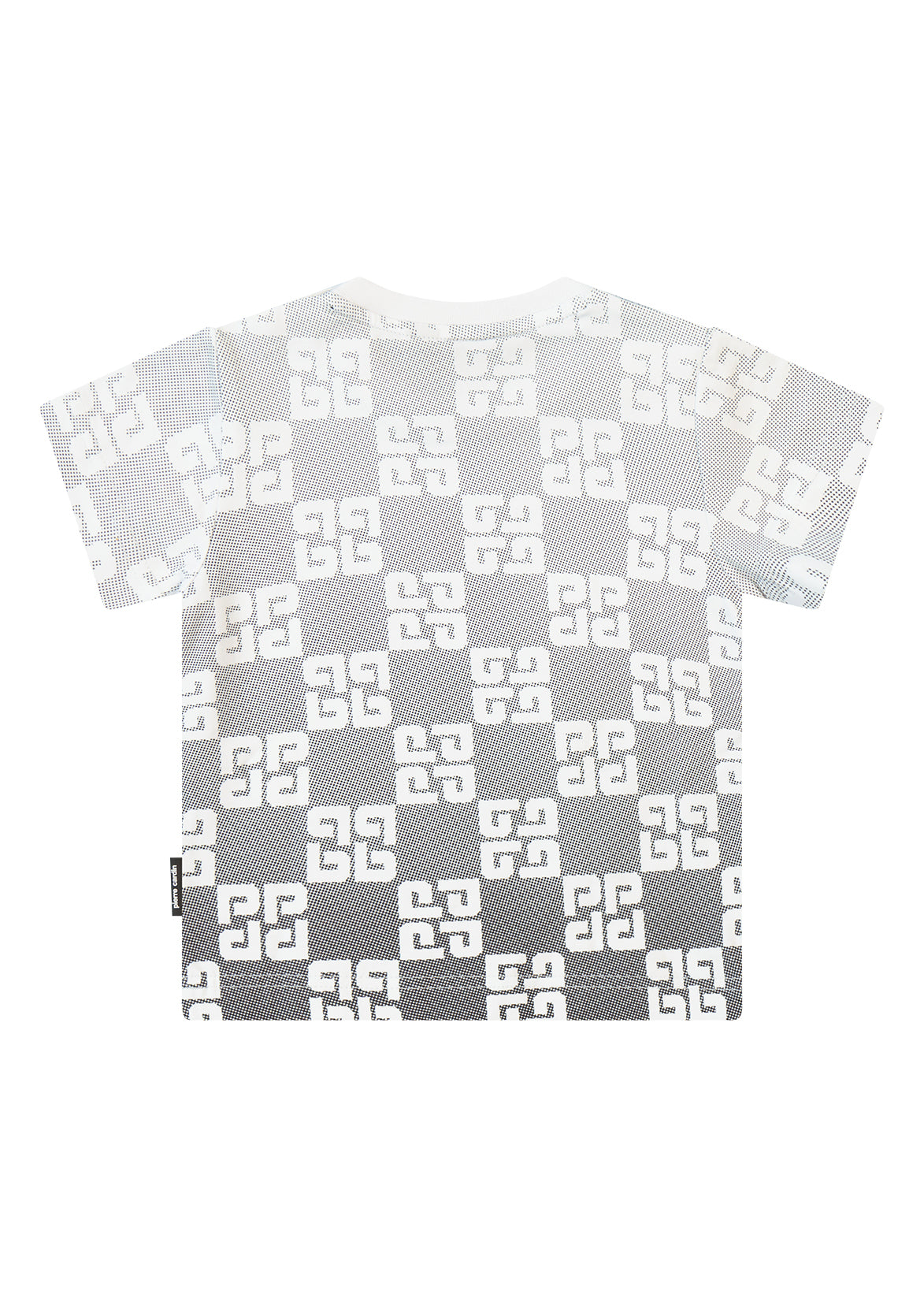 חולצה מכופתרת PIERRE CARDIN הדפס מונוגרמה מלאה ומיתוג מרכזי לתינוקות WHITE / 3-6M