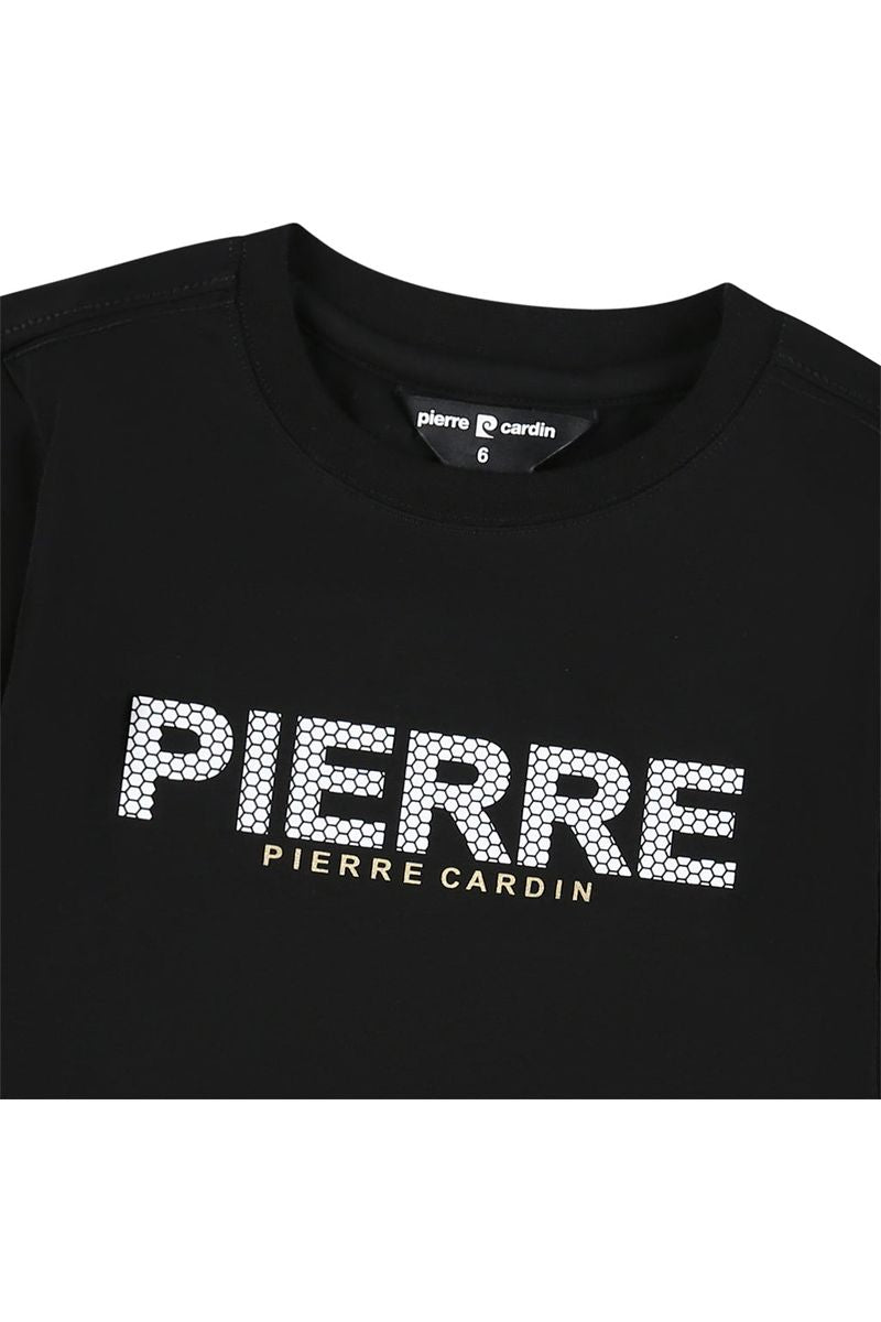 חולצת טי שרט PIERRE CARDIN ארוכה הדפס לוגו לילדים