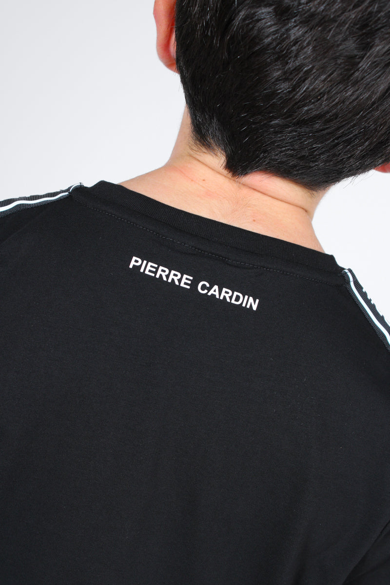 חולצת טי שרט PIERRE CARDIN ארוכה לוגו בשרוולים לילדים