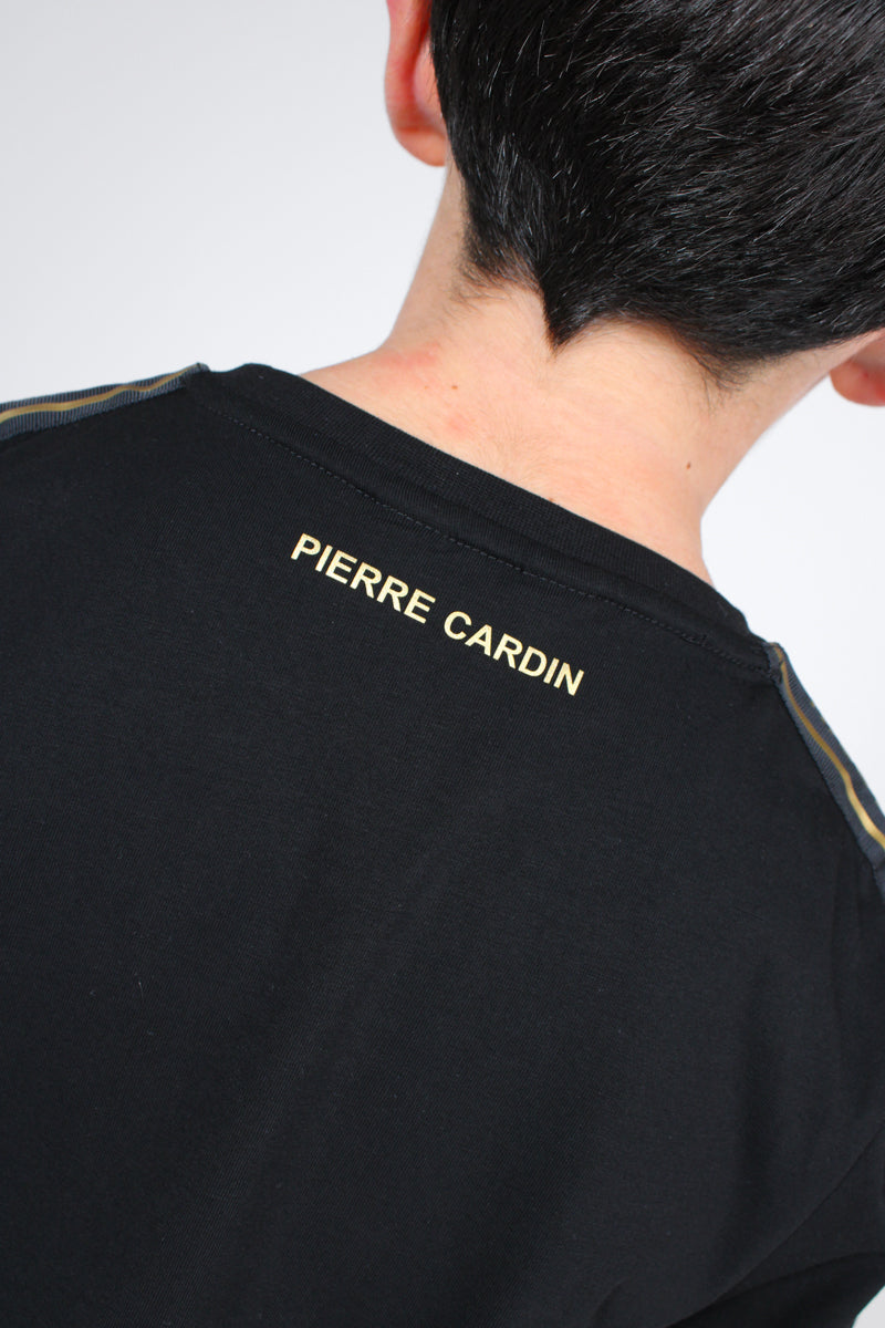 חולצת טי שרט PIERRE CARDIN ארוכה לוגו בשרוולים לילדים