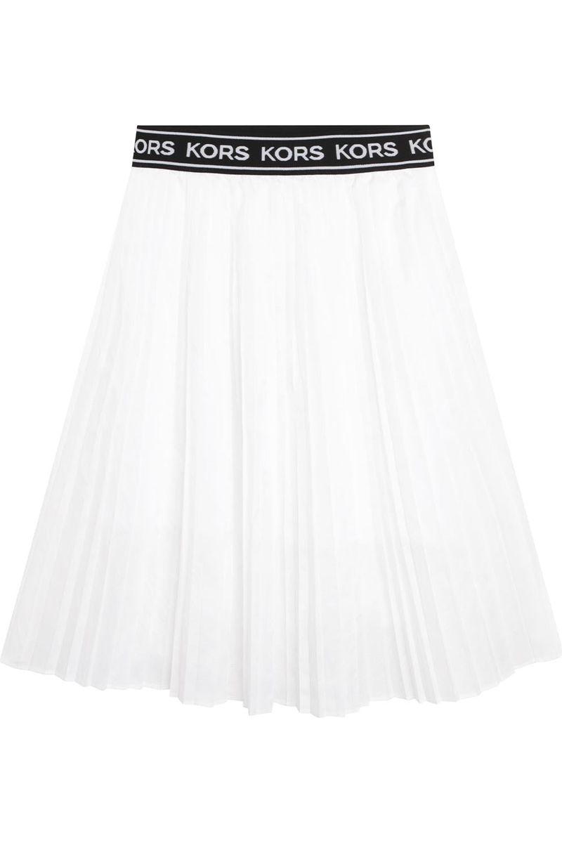 חצאית פליסה MICHAEL KORS לבנה לילדות