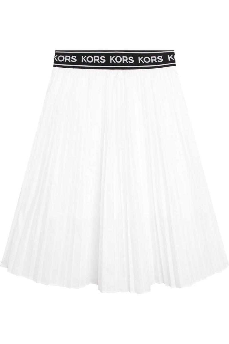 חצאית פליסה MICHAEL KORS לבנה לילדות