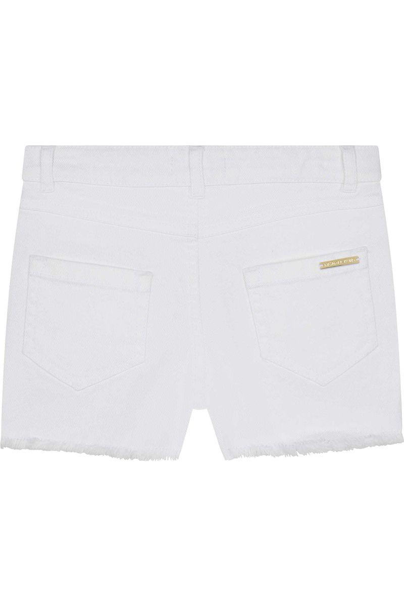 מכנסי שורט MICHAEL KORS עיטור שרשרת בכיסים לילדות