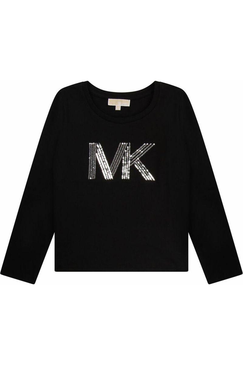 חולצת טי שרט ארוכה MICHAEL KORS לוגו מרכזי לילדות