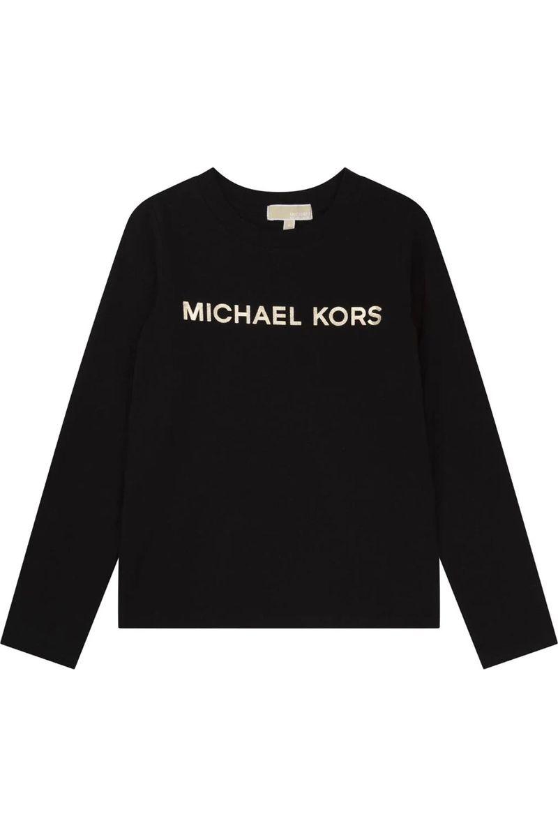 חולצת טי שרט ארוכה MICHAEL KORS לוגו ממותג לילדות
