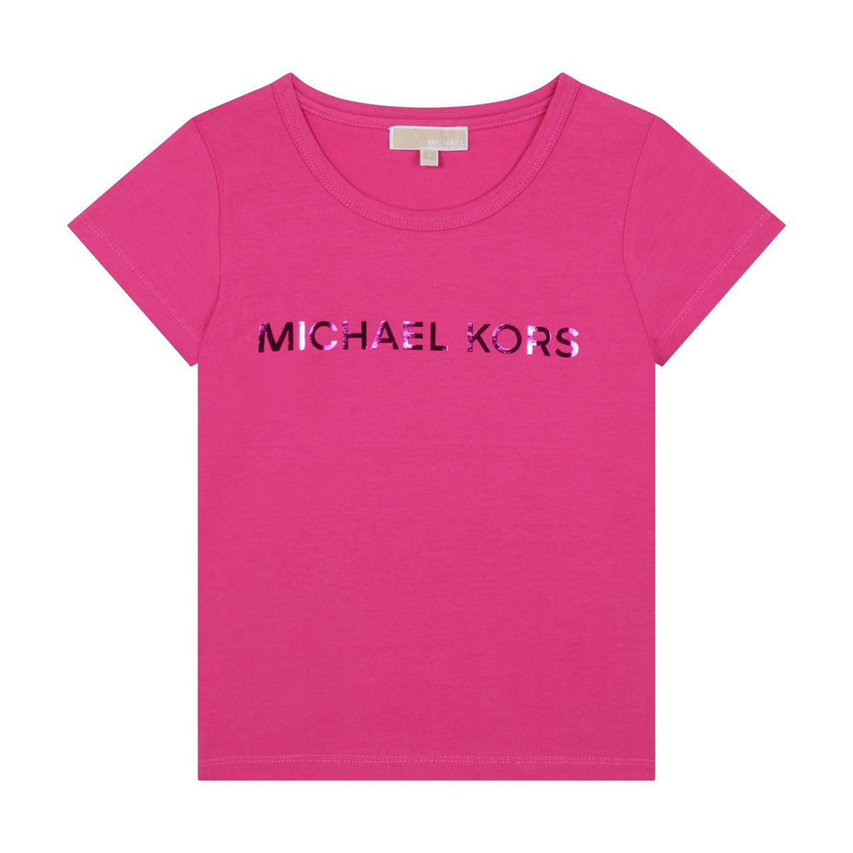 חולצת טי שרט MICHAEL KORS לוגו מטאלי לילדות