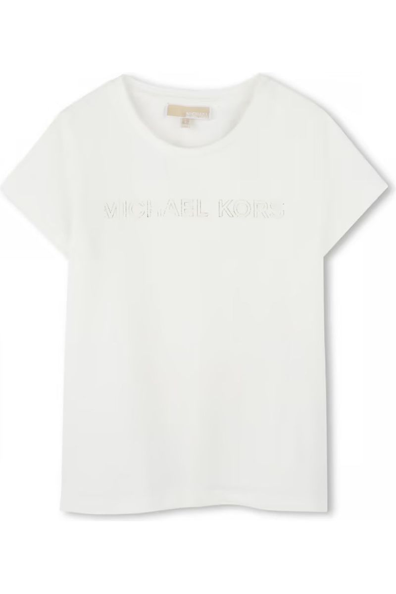 חולצת טישירט MICHAEL KORS לוגו מותג באמצע לילדות
