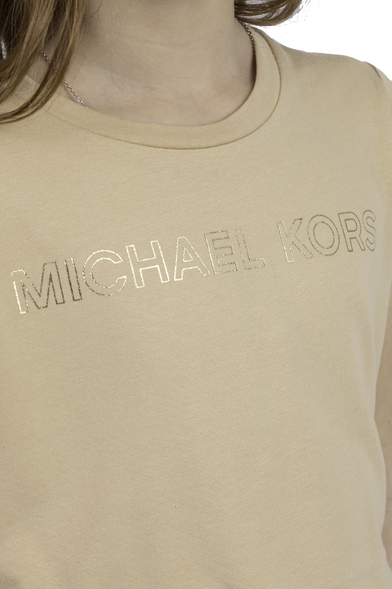 חולצת טישירט MICHAEL KORS לוגו מותג באמצע לילדות