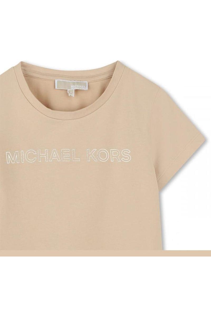 חולצת טישירט MICHAEL KORS לוגו מותג באמצע לילדות