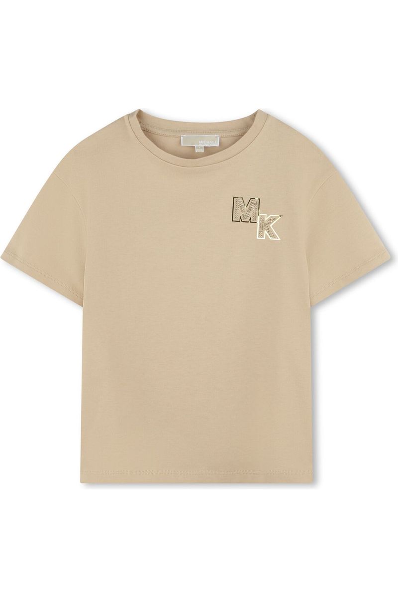 חולצת טישירט MICHAEL KORS לוגו מותג בצד לילדות