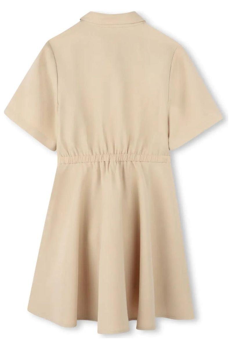 שמלת MICHAEL KORS אלגנטית עם כפתורים וקשירה לילדות