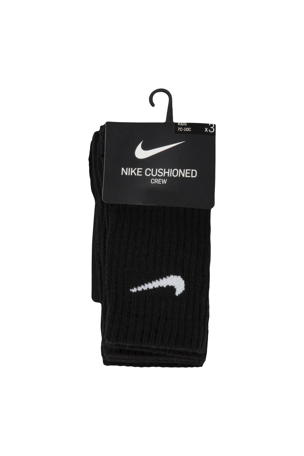 שלישיית גרבי NIKE לוגו מותג לתינוקות BLACK / 23.5-27