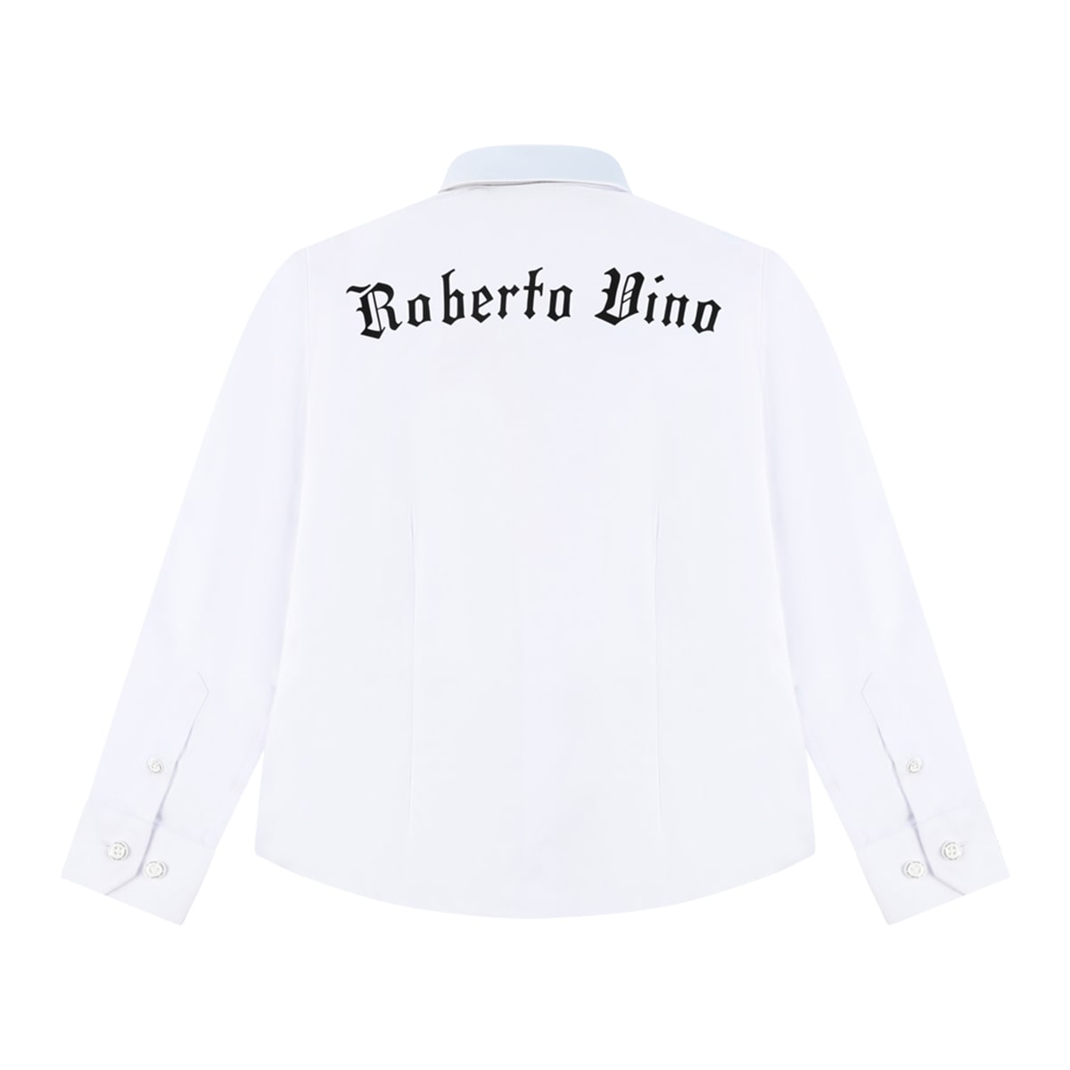 חולצה מכופתרת ROBERTO VINO ארוכה לוגו אחורי לילדים