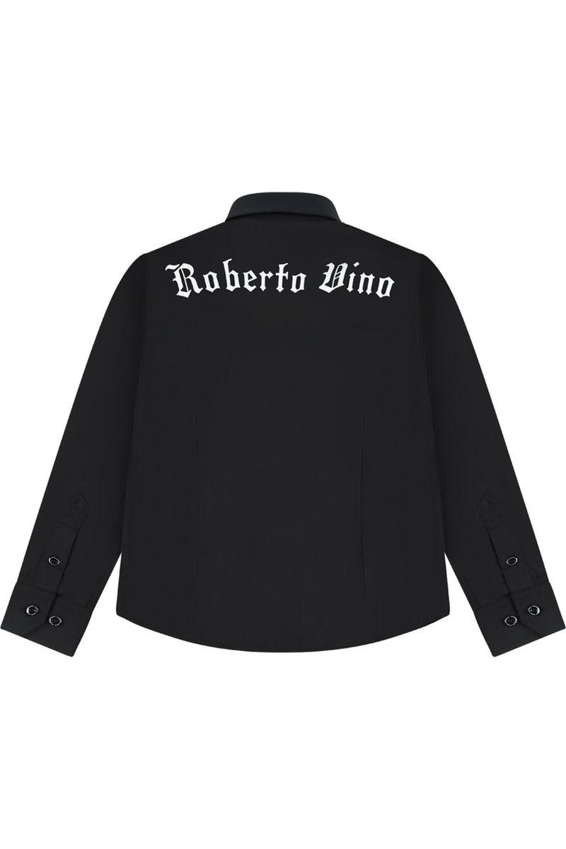 חולצה מכופתרת ROBERTO VINO ארוכה לוגו אחורי לילדים