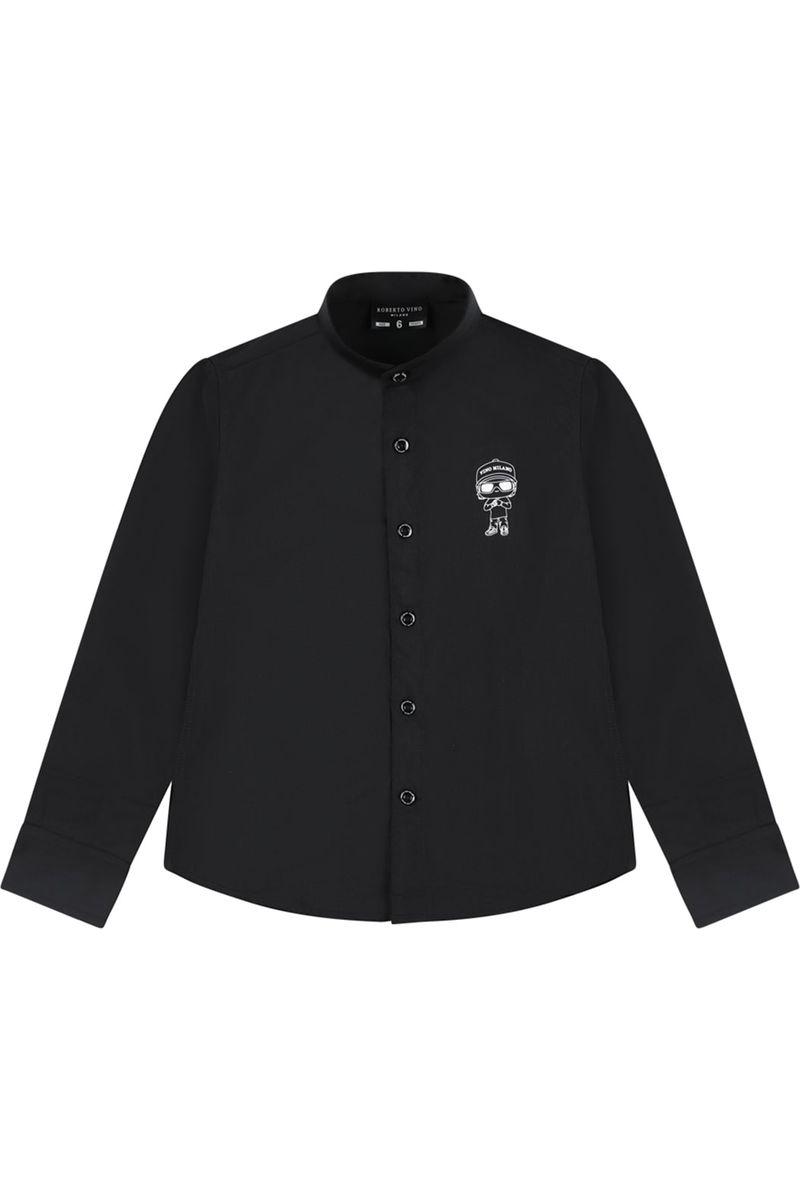 חולצה מכופתרת ROBERTO VINO ארוכה אייקון ילד בצד לילדים