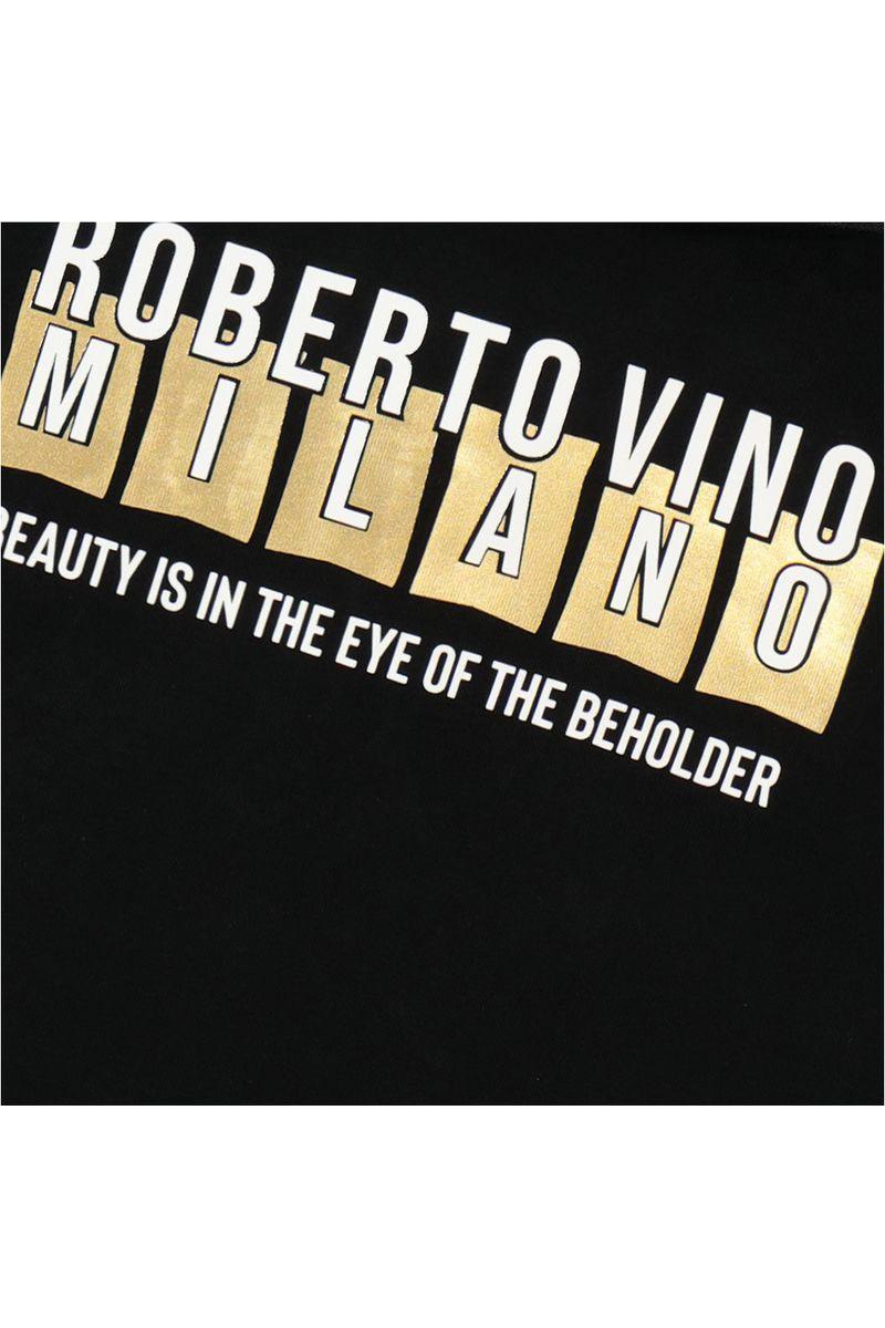 חולצת צווארון ROBERTO VINO אייקון ילד בצד לתינוקות