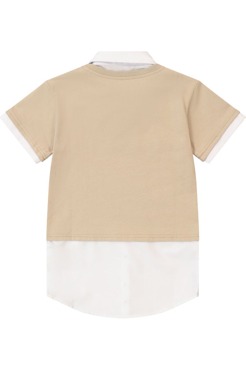 שמלת ROBERTO VINO שילוב קלאסי ואלגנטי לילדות Brown / 4Y