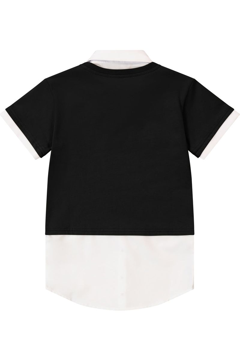 שמלת ROBERTO VINO שילוב קלאסי ואלגנטי לילדות Black / 4Y