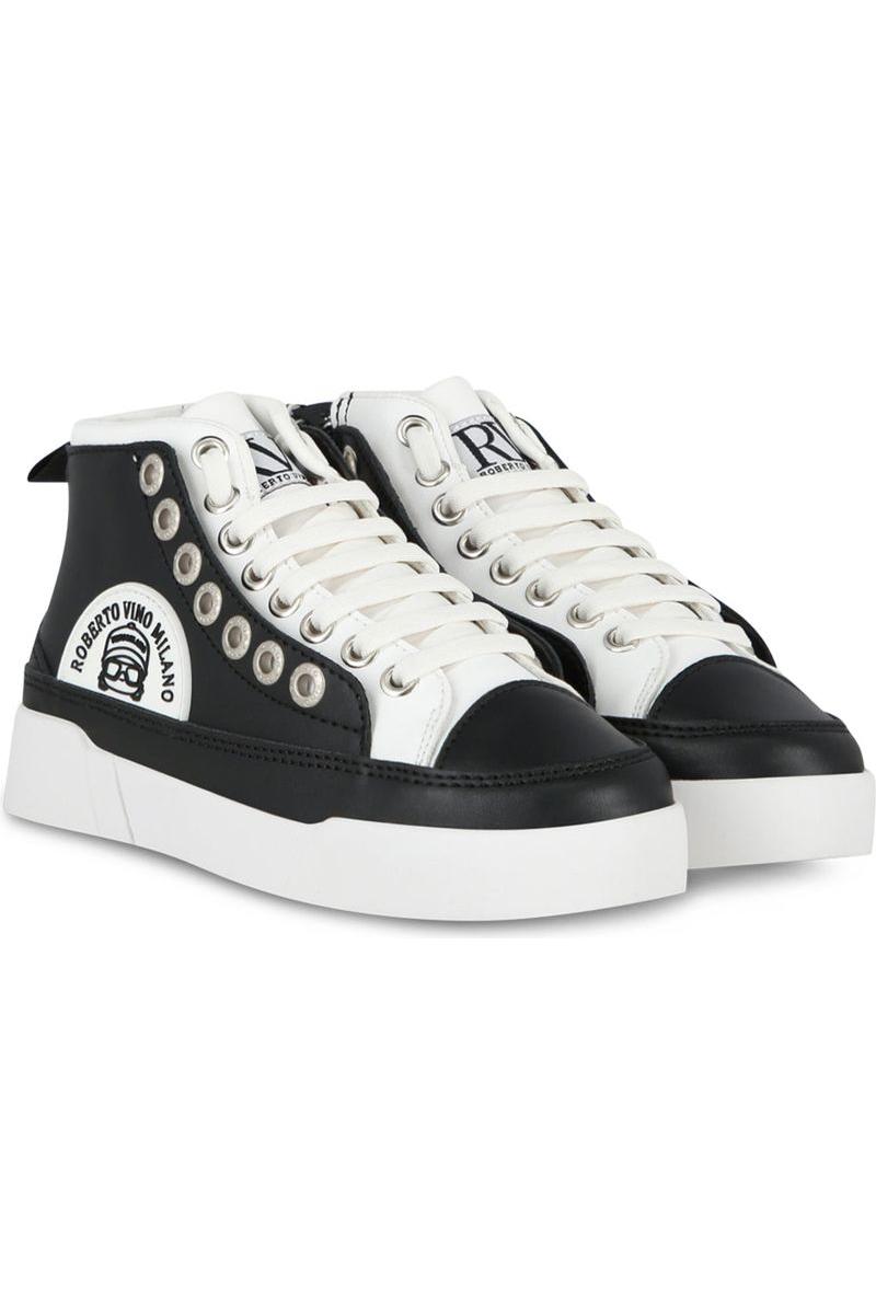 נעלי ROBERTO VINO דמוי נעל כפולה לילדים