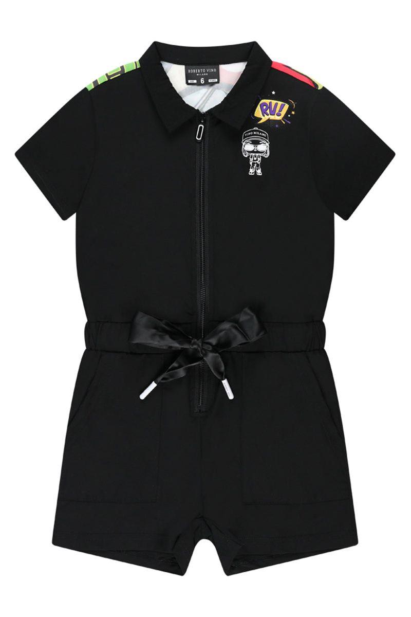 אוברול צווארון ROBERTO VINO קומיקס לילדות