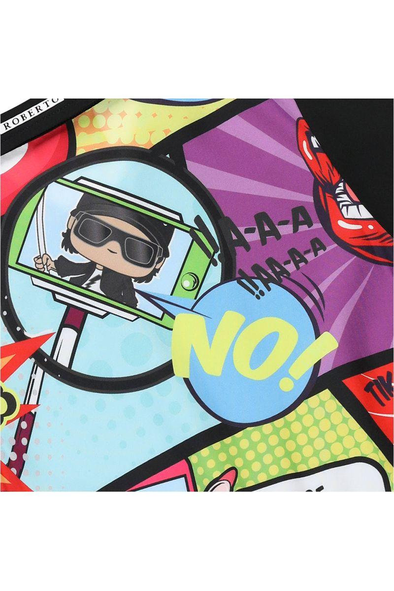 אוברול צווארון ROBERTO VINO קומיקס לילדות