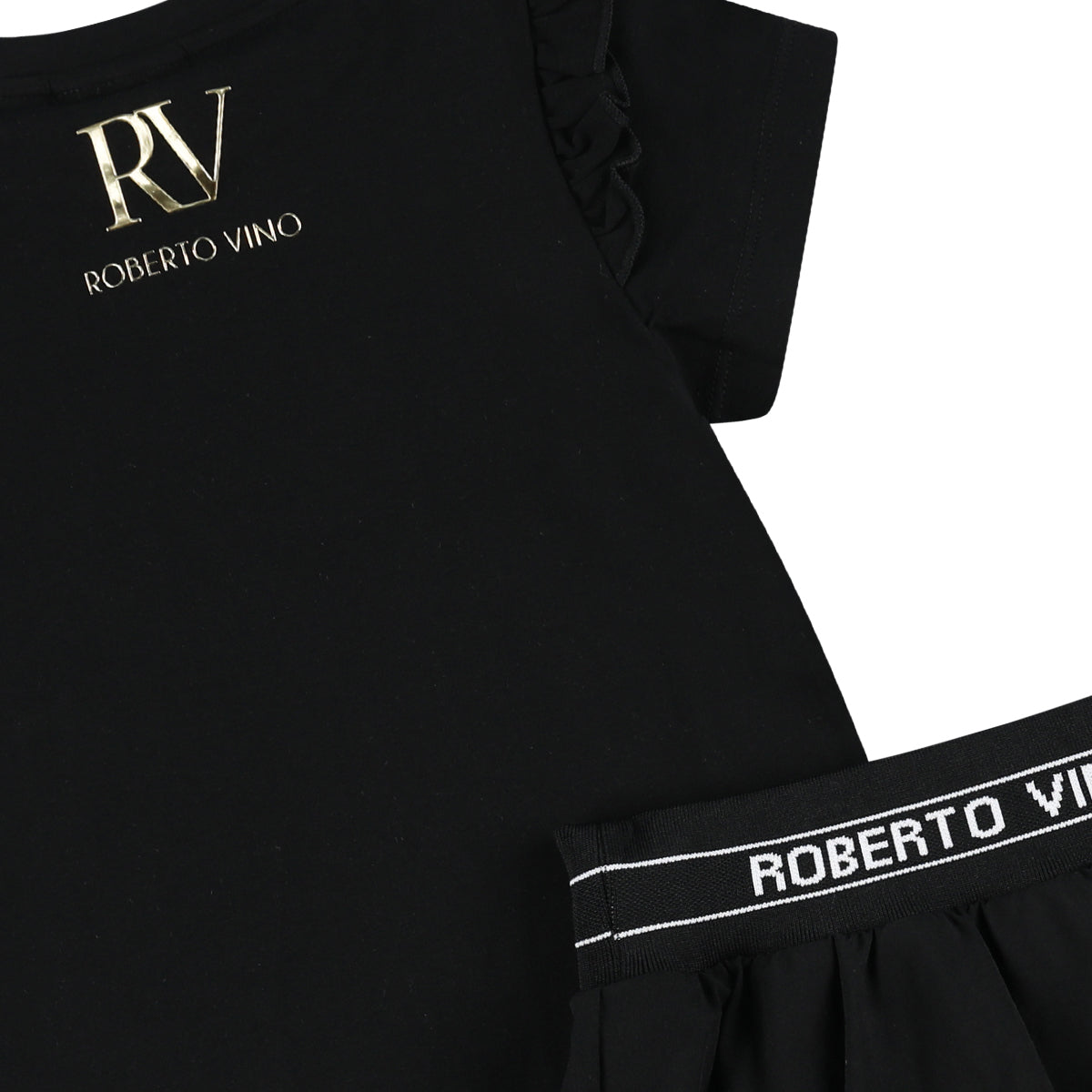 חליפת חצאית ROBERTO VINO מלמלה בכתפיים לילדות
